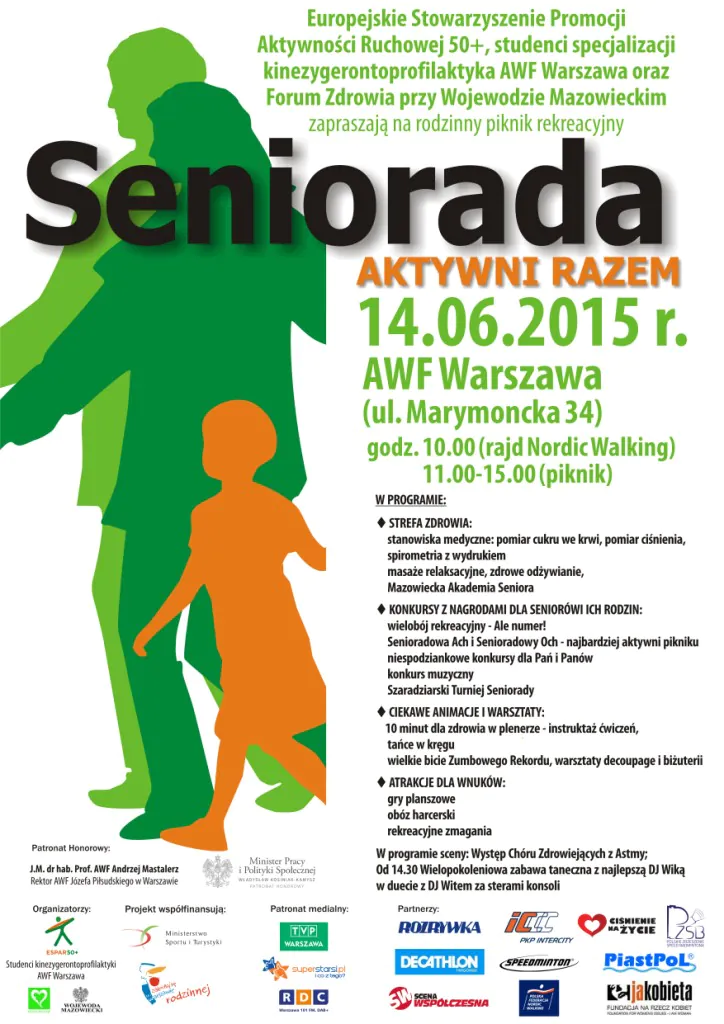 Plakat Seniorada Aktywni Razem
