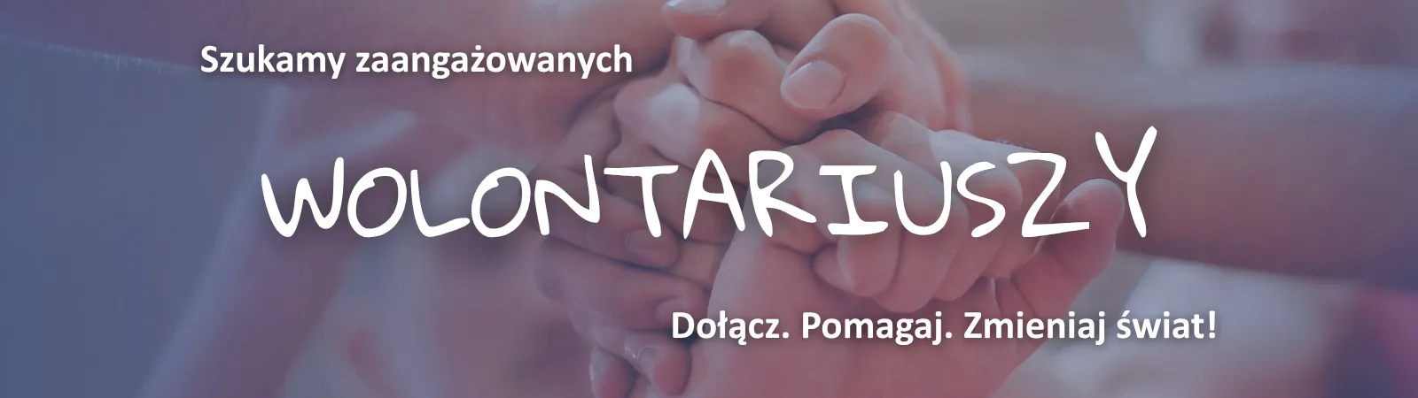 Baner - zostań wolontariuszem w Fundacji Sedeka